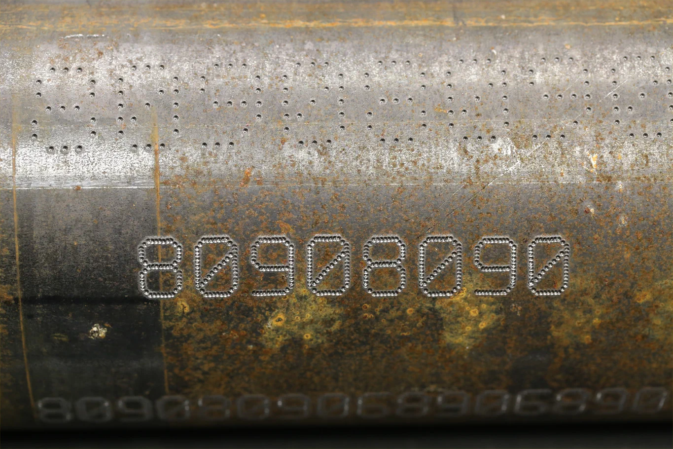 Marcare portabilă pe piesă metalică