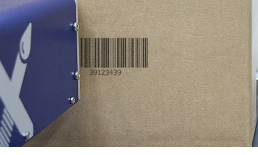 Cod de bare imprimat direct pe carton