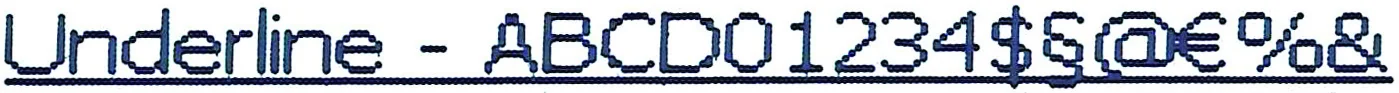 Text subliniat cu CIJ
